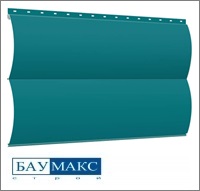 Сайдинг металлический БРЕВНО Бирюзовый RAL 5021 ПЭ
